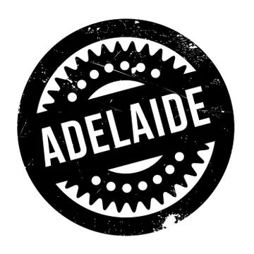 Adelaide rubber stamp Stock Illustration