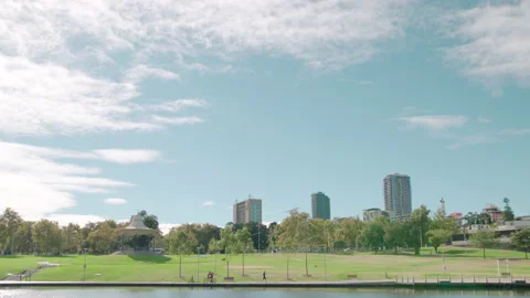 Adelaide skyline view Stock Footage 169988463