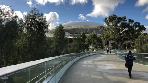 Adelaide Stadium Stock Footage 136980967