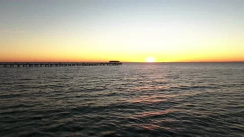 Adelaide Sunset Drone 스톡 동영상 149806511