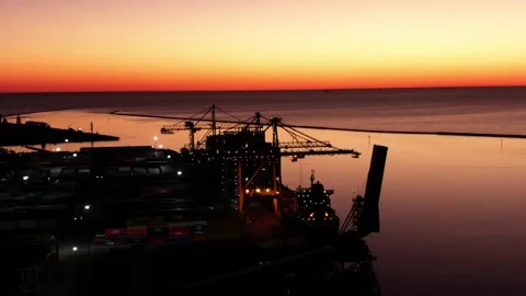 Adelaide Sunset Drone 스톡 동영상 149806986