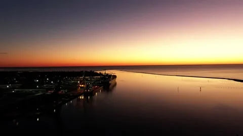 Adelaide Sunset Drone 스톡 동영상 149807302