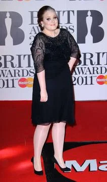  Adele at the 2011 Brit Awards held at the O2 Arena in London - 15 Februar... Stock-Fotos