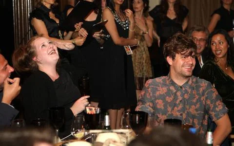  Adele and Jack Penate at The Black Ball in London, - 10 July 2008 Please ... Stock-Fotos