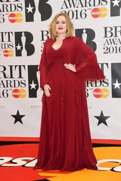  Adele Attends the Brit Awards held at the London O2 Arena. 24-02-2016 VNM... Stock-Fotos