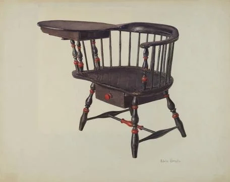 Adele Brooks, Harvard Student s Chair (Windsor), c 1938 Harvard Student s ... Stock-Fotos