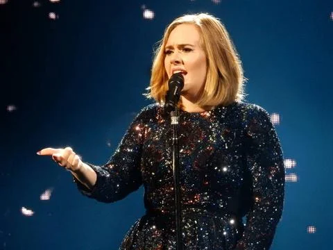  Adele performs at the SEE Arena in Belfast on 29 February, 2016 in Northe... Stock Photos
