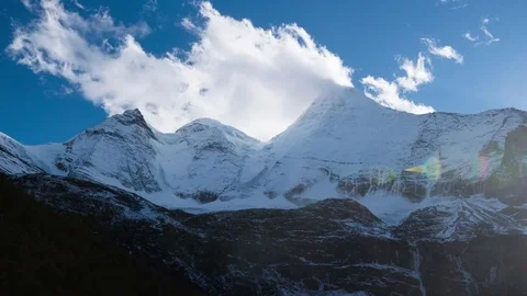 Aden Snow Mountain 7 Stock Footage 84203733
