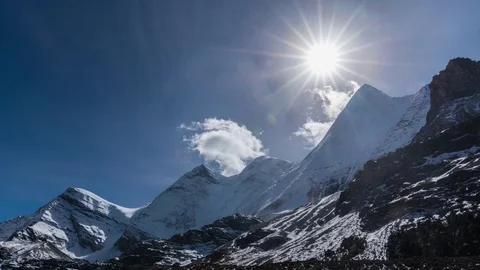 Aden Snow Mountain 8 Stock Footage 84204813