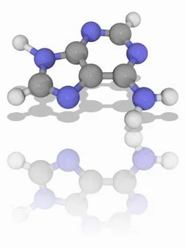 Adenine organic compound molecule Stock Illustration