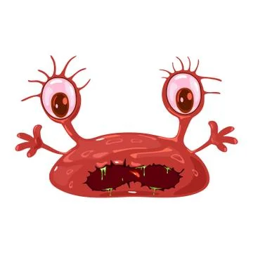 Adenovirus is medium-sized virus, caused acute respiratory disease, flu Stock Illustration