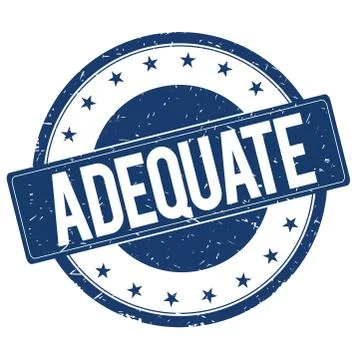 ADEQUATE stamp sign Stock Illustration