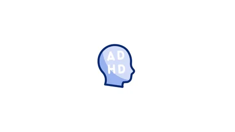 Adhd Animated Icon Stock Footage 320231411