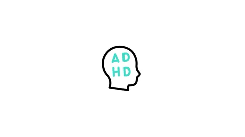 Adhd Animated Icon Stock Footage 320231412