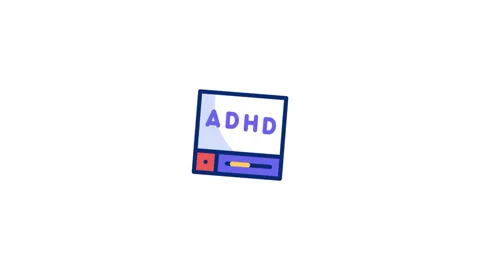 Adhd Animated Icon Stock Footage 320340275