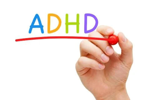 ADHD Attention Deficit Hyperactivity Disorder 스톡 사진