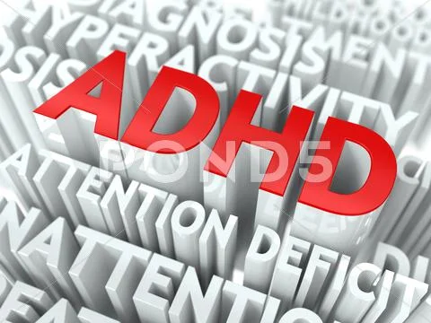 ADHD Concept. Stock Illustration