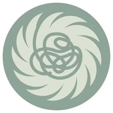 ADHD icon on a round green background Stock Illustration
