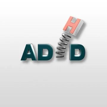 ADHD logo Stock Illustration