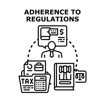 Adherence to regulations concept vector illustration Stock Illustration