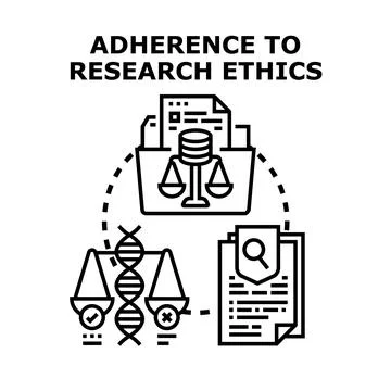 Adhering to research ethics, compliance, and responsible science Stock Illustration