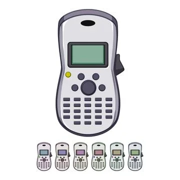 Adhesive label printer cartoon vector graphic Stock Illustration
