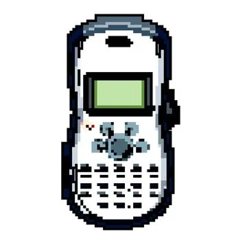 Adhesive label printer game pixel art vector illustration Stockillustratie