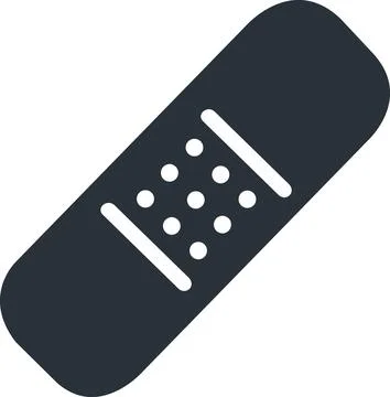 Adhesive medical plaster for wound care Stock Illustration