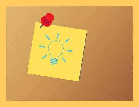 Adhesive note Stock Illustration