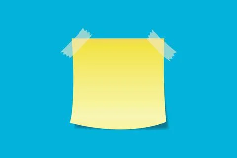 Adhesive notes are posted serving as reminders, to-do lists, or messages for Stock Photos