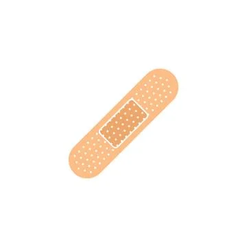 Adhesive plaster icon. Flat style vector EPS. Stock Illustration
