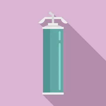 Adhesive polyurethane foam icon, flat style Stock Illustration