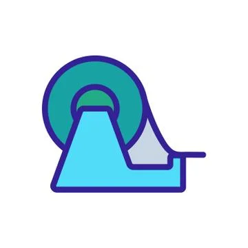 Adhesive roll stand icon vector outline illustration Ilustración de archivo