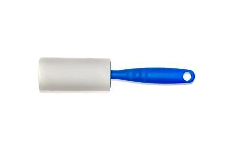 Adhesive roller for cleaning clothes Foto stock
