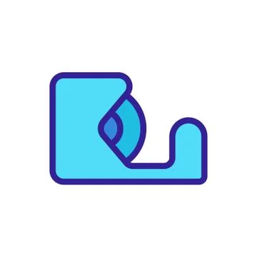 Adhesive stand icon vector outline illustration Ilustración de archivo