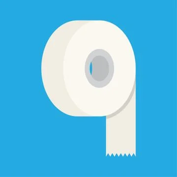 Adhesive tape flat icon Stock Illustration