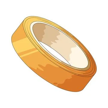 Adhesive tape illustration Stock Illustration