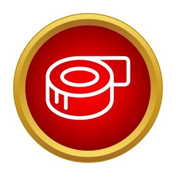 Adhesive tape roll icon vector graphic design 스톡 일러스트