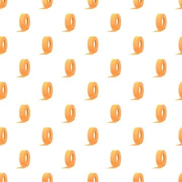 Adhesive tape rolls creating seamless pattern background 스톡 일러스트