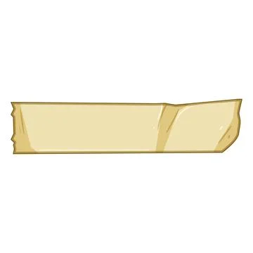 Adhesive tape strip with torn edges for text Stock Illustration