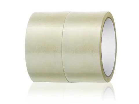 Adhesive tape on white background Stock Photos