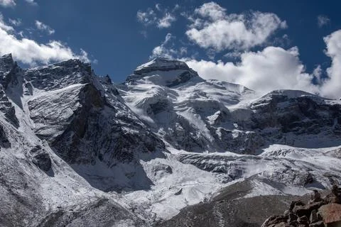 Adi Kailash, the second most important peak of Panch Kailash group, Uttarakha Stock Photos