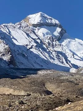 Adi Kailash, the second most important peak of Panch Kailash group, Uttarakha Stock Photos