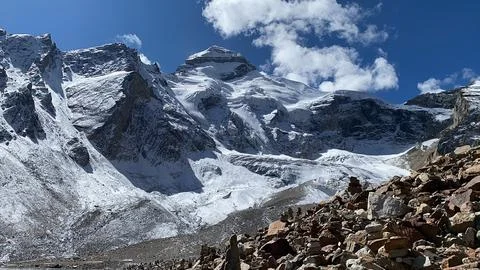 Adi Kailash, the second most important peak of Panch Kailash group, Uttarakha Stock Photos