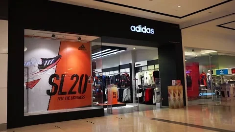 Adidas boutique Stock Footage 133752696