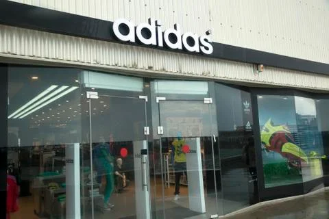 Adidas store Stock Photos