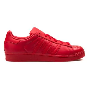 Adidas Superstar Glossy Toe red sneaker Stock Photo 107935930