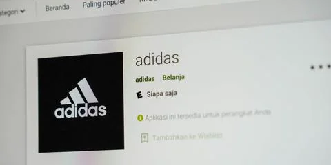 Adidas Website Stock Photos