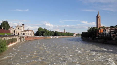 Adige River 動画素材 33843886