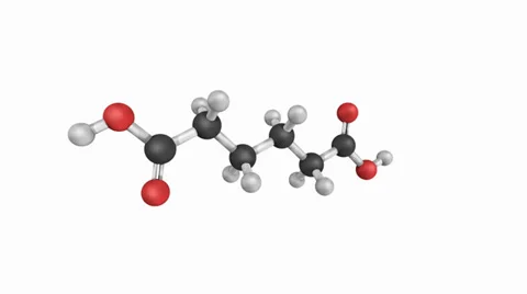 Adipic acid, nylon (polyamide) building block. Stock Footage 32167368